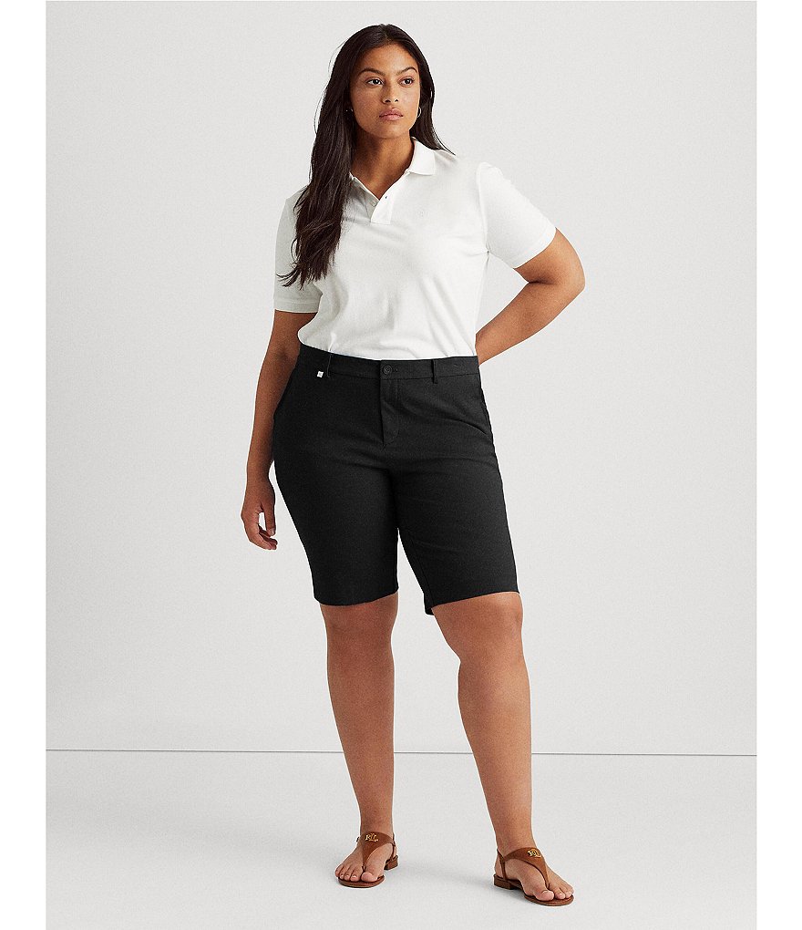 Vince Camuto Plus Size Tencel Drawstring Shorts