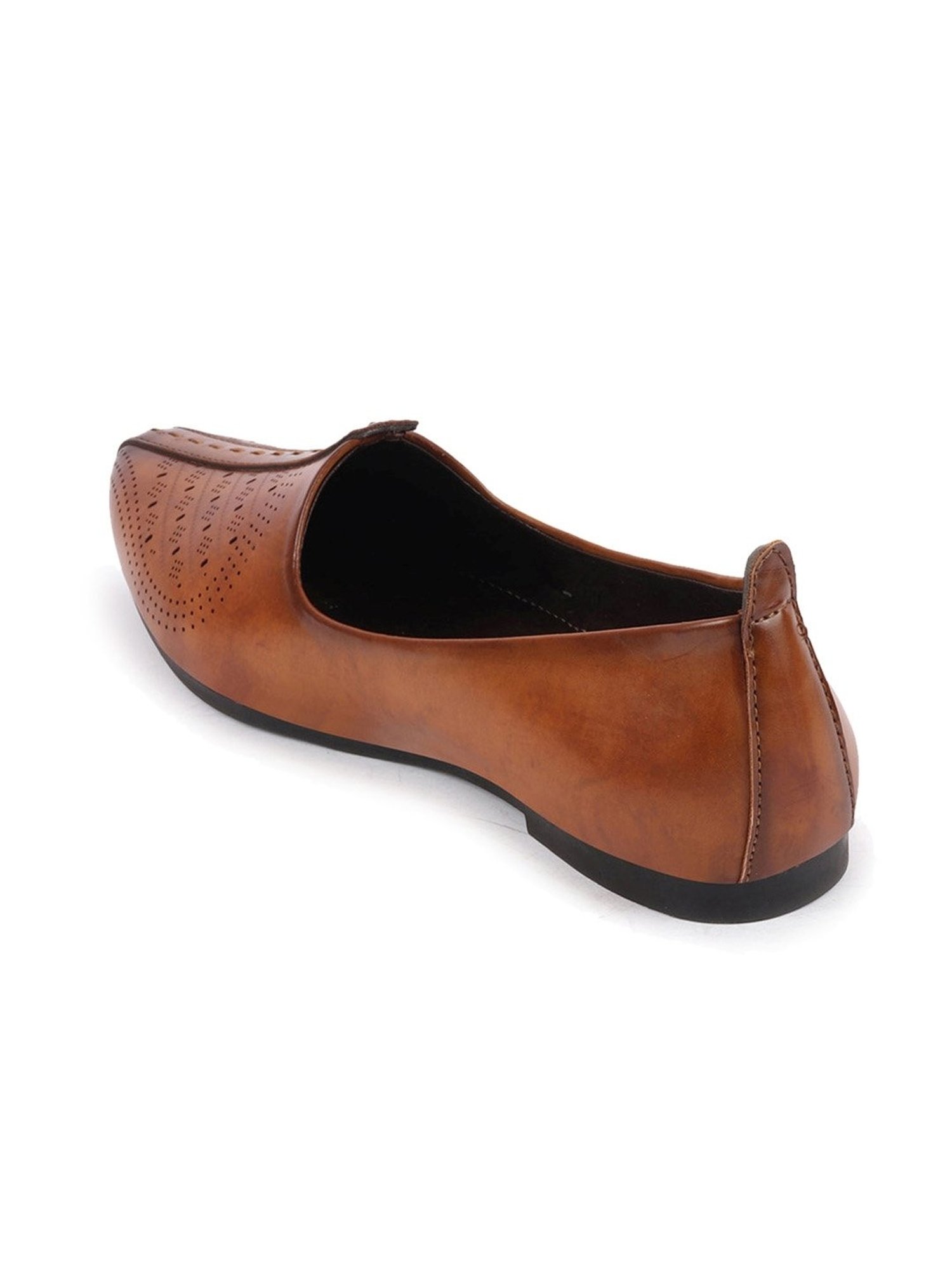 Fausto Men's Tan Ethnic Juttis