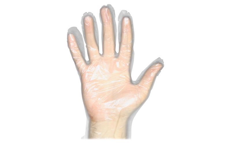 Protected Chef Disposable Gloves Polyethylene Large 100/BX Clear 8600L