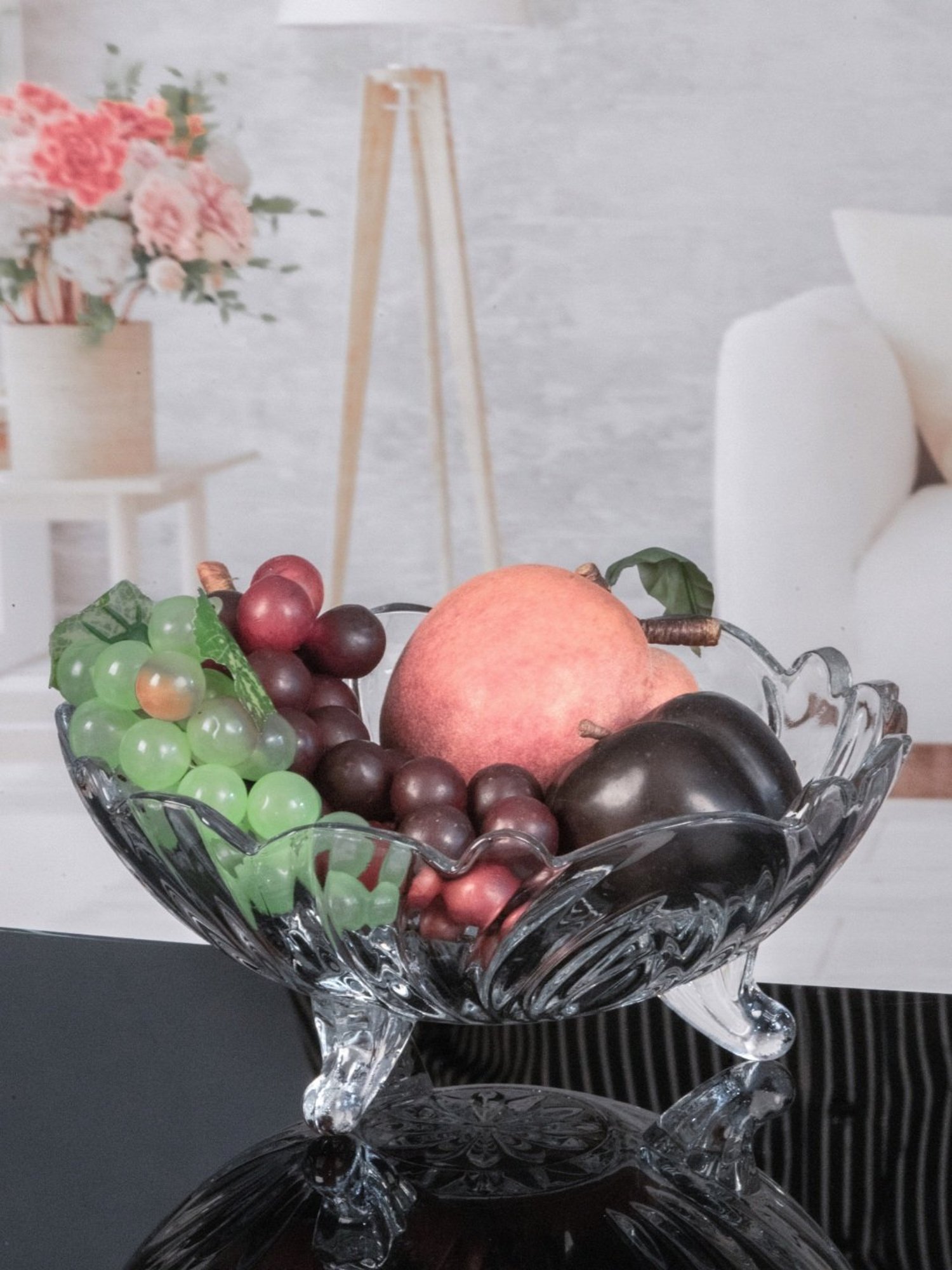 ROXX Transparent Glass Serving Bowl