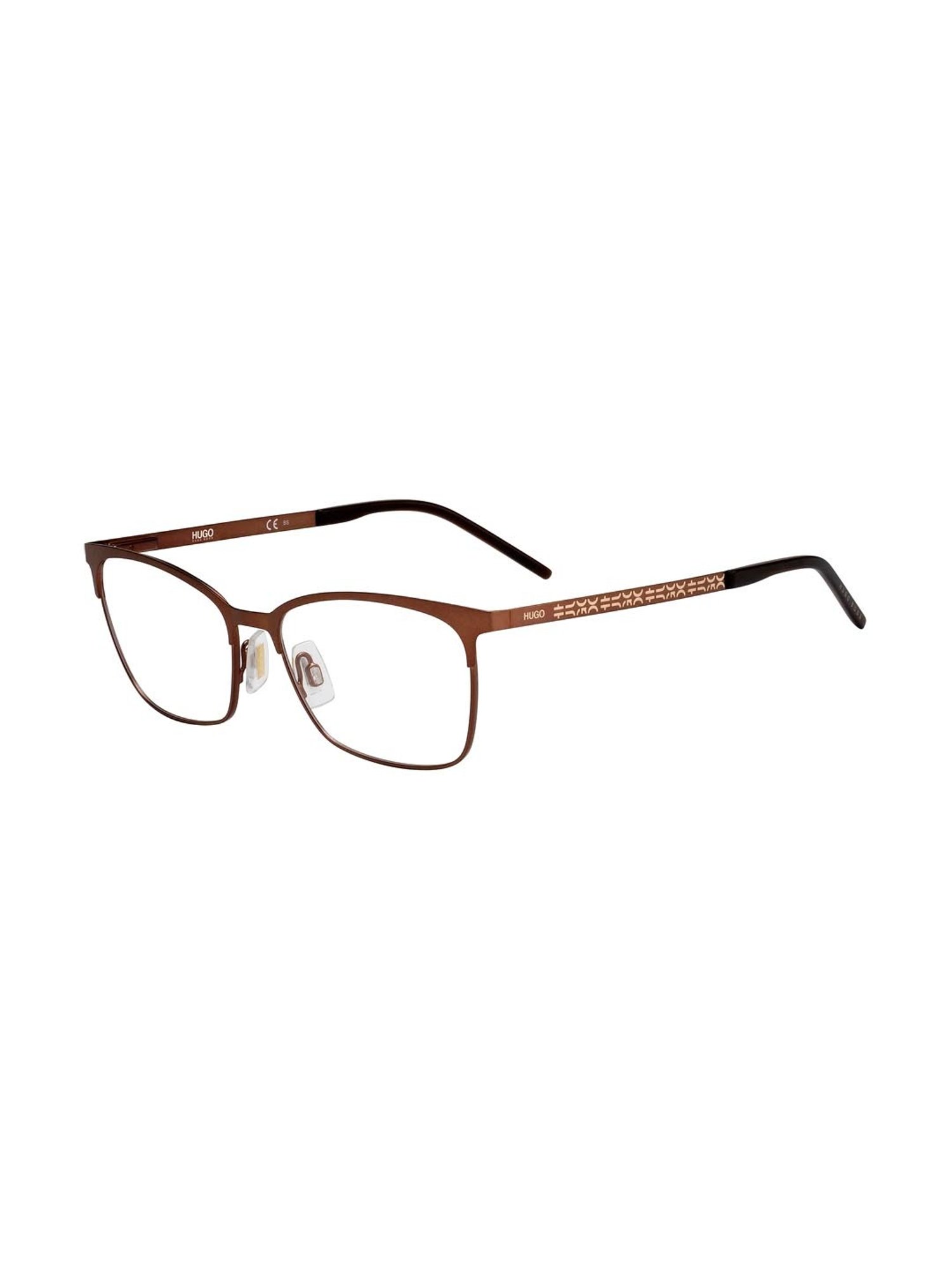 HUGO Brown Rectangular Eye Frames for Women