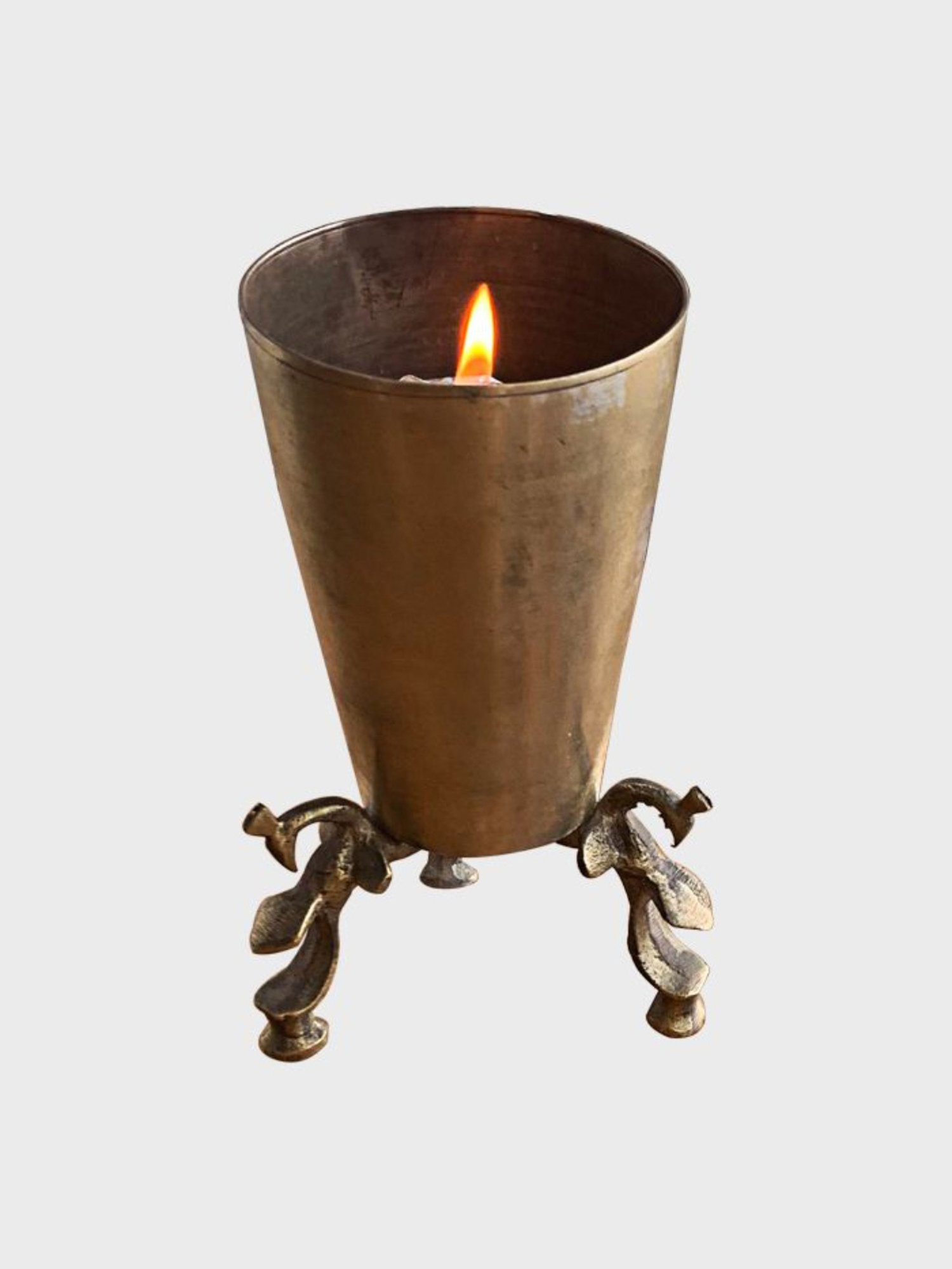 Artisans Rose Gold Brass Umar Vintage Glass