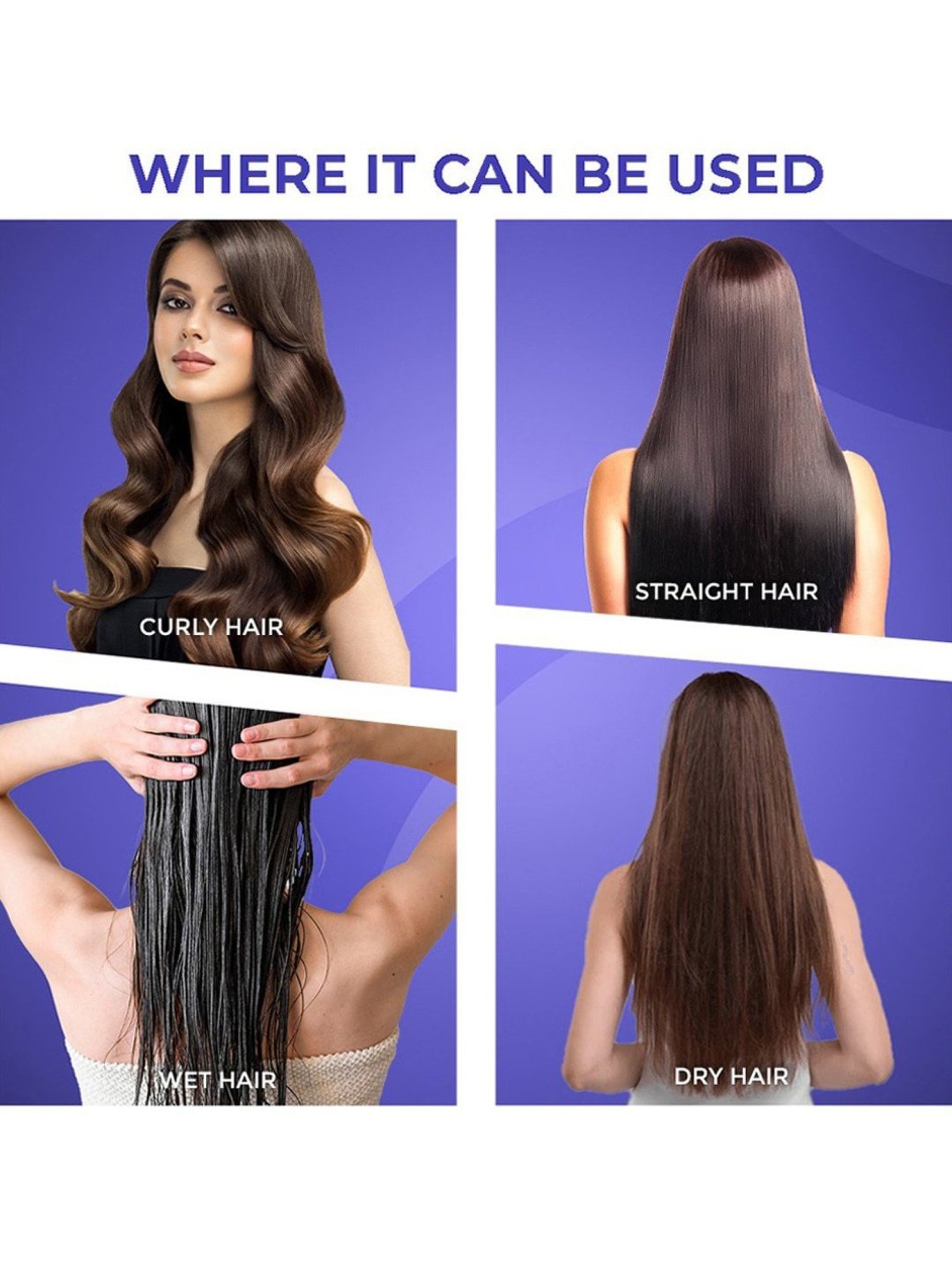 WINSTON Blow Dryer Ionic Hot Air Brush with Cool & Hot Adjustable Temperature Multi Hair Styler