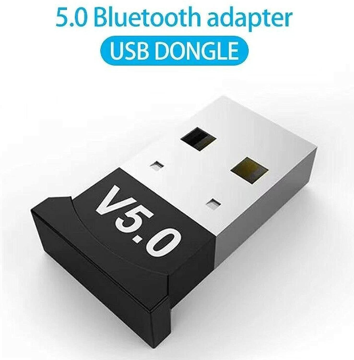 USB Bluetooth 5.0 Wireless Audio Music Stereo Adapter Dongle Receiver for TV PC