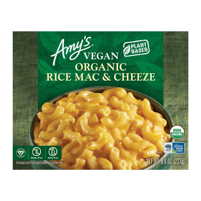 Amy's Gluten and Dairy Free Rice Frozen Macaroni and Cheese - 8oz