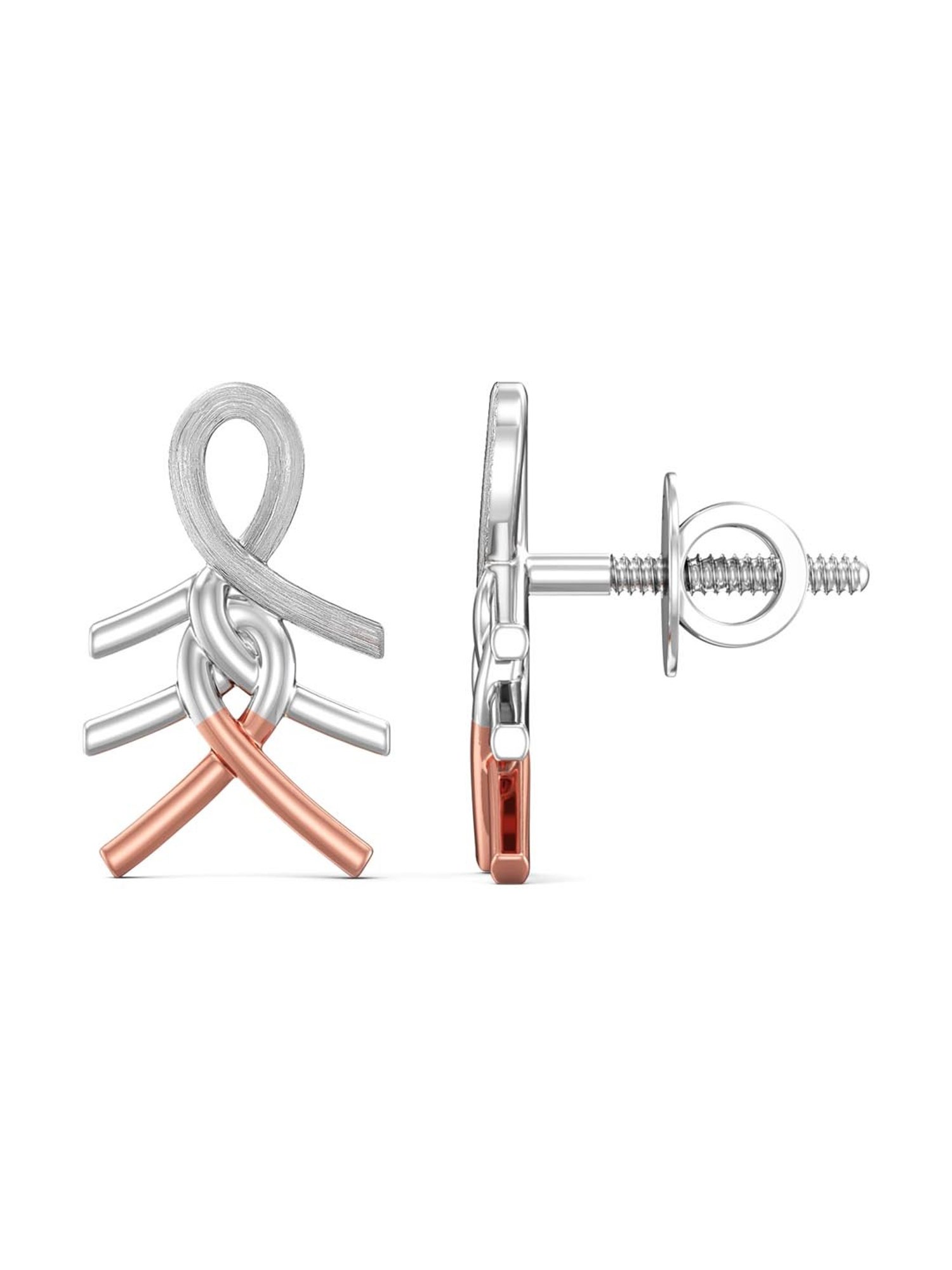 Joyalukkas 950 Platinum Effortlessly Sleek Earrings