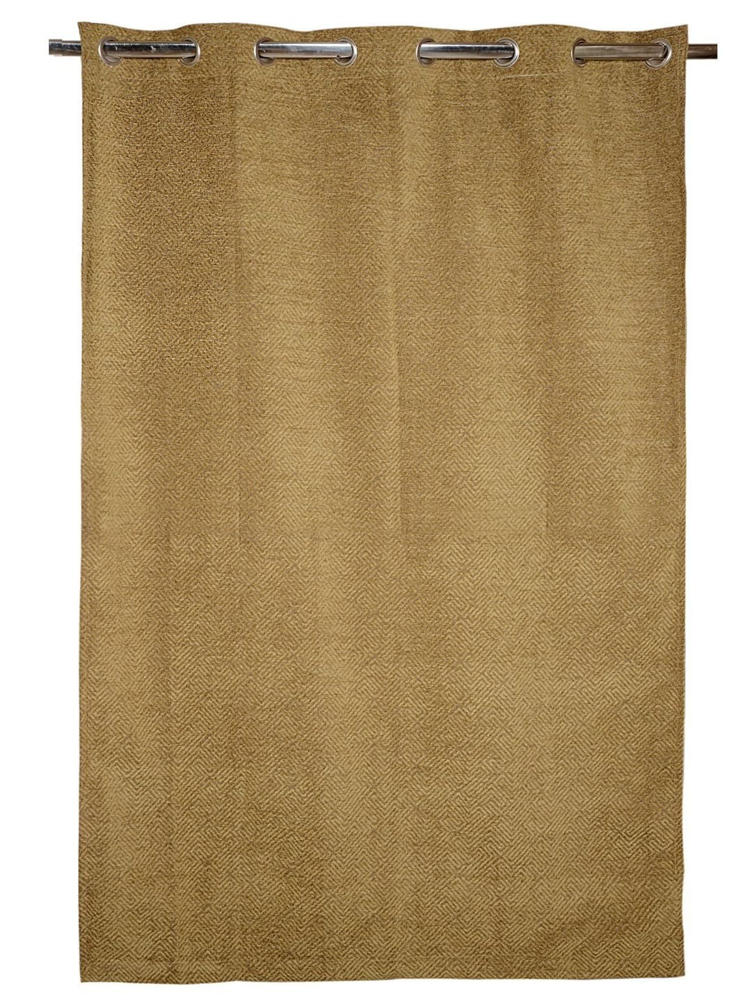 Saralhome  Pacman Chenille Blackout Long Door Curtains 2pc, Gold. 4x9 Ft