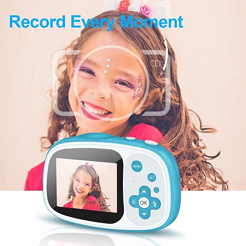 Camera 6X Digital Zoom 8MP HD Cameras Mini Child Camcorder with 2inch LCD Display Video Recorder Playback for Party Outdoor Swimming USB Powered 16G Memory Card Included