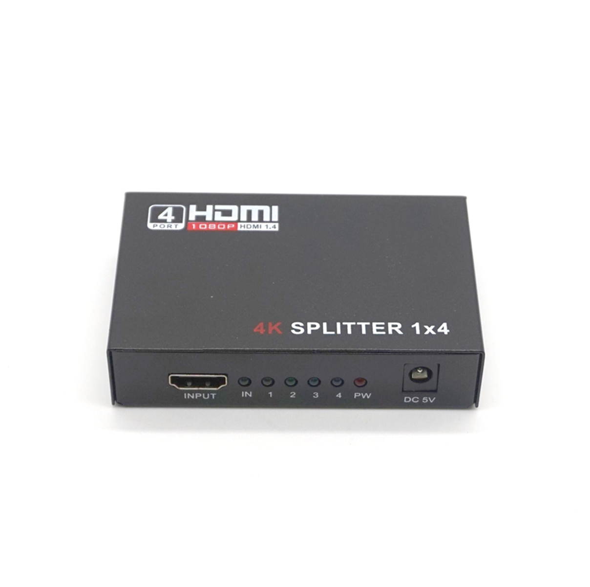 Plugadget HDMI Switcher 1X4 1 In 4 Out HDMI Splitter Amplifier 1X2 1 In 2 Out Support HDCP 1080P 4K/2K 3D For HDTV DVD PS4 Xbox