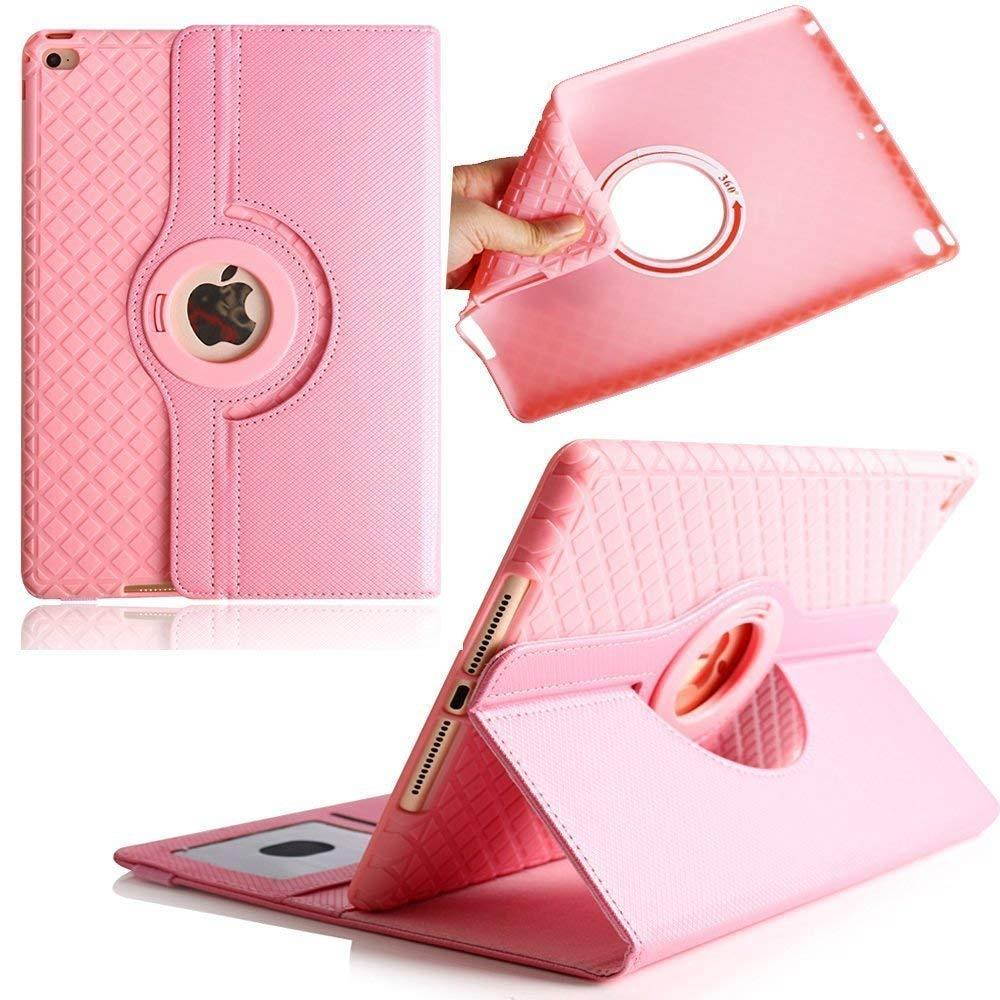 iPad Cases,TechCode 360 Degrees Rotating Magnetic PU Leather Smart Stand Screen Protective with Cards Slots Case Cover for iPad 2 iPad 3 iPad 4 9.7 inch Tablet