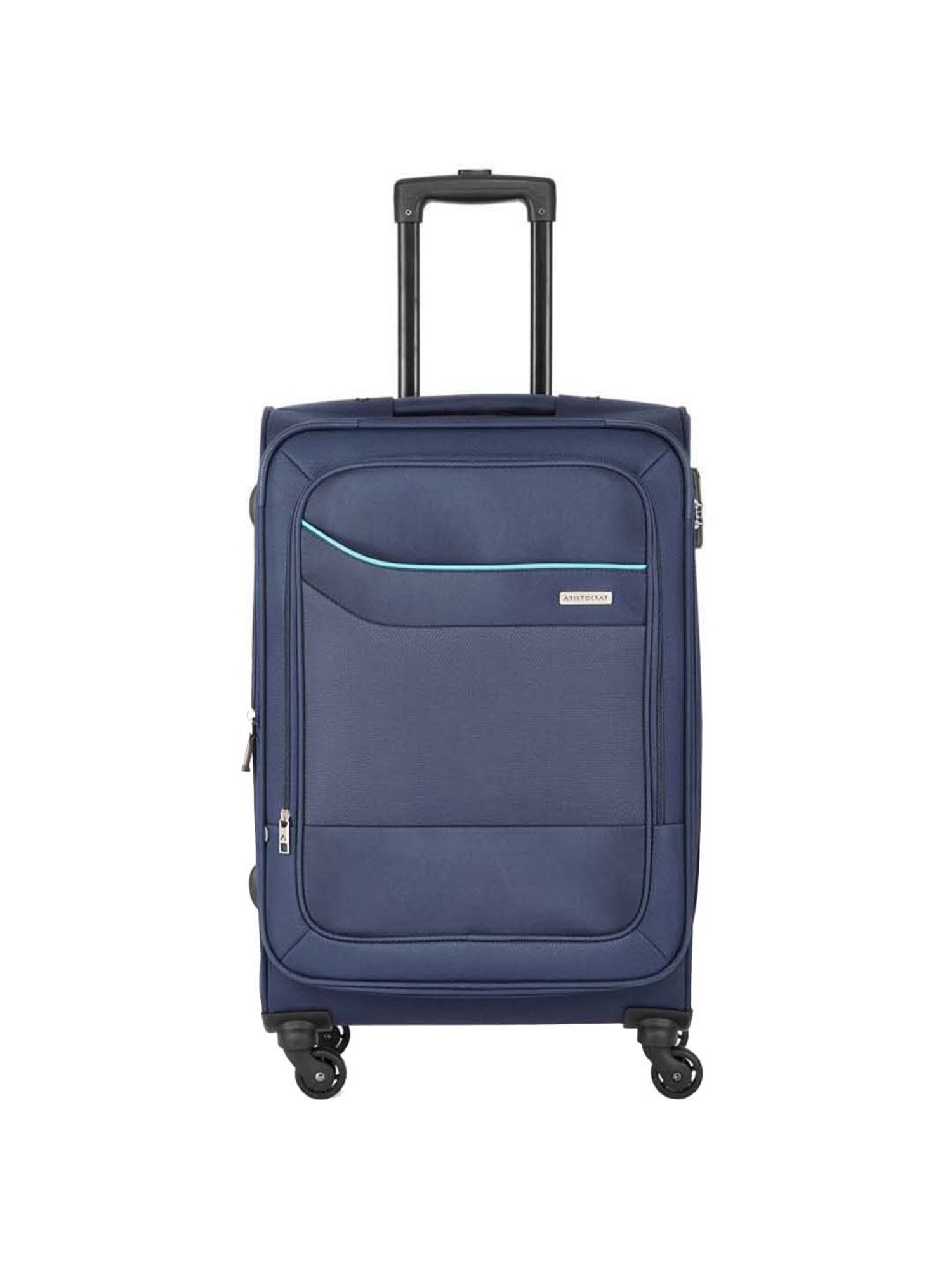 Aristocrat Navy Medium Soft Cabin Trolley - 69 cm