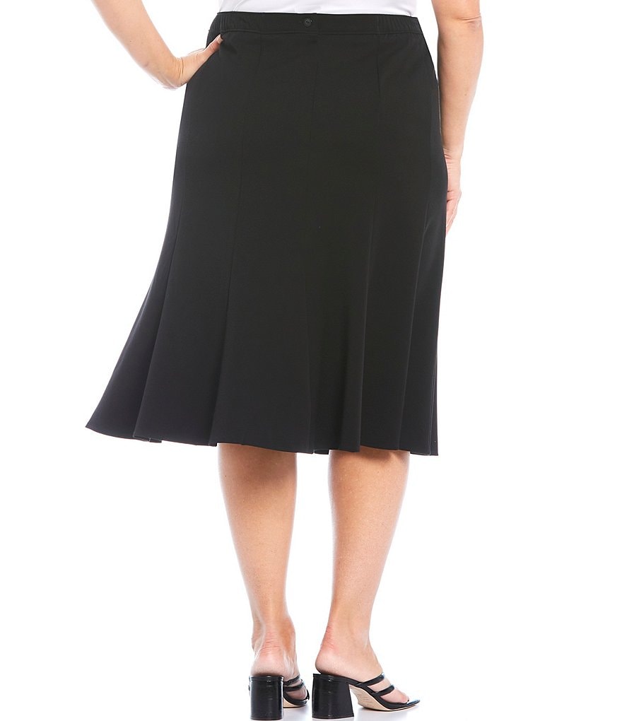 Lauren Ralph Lauren Plus Size Southwestern Print Cotton Blend Midi Skirt