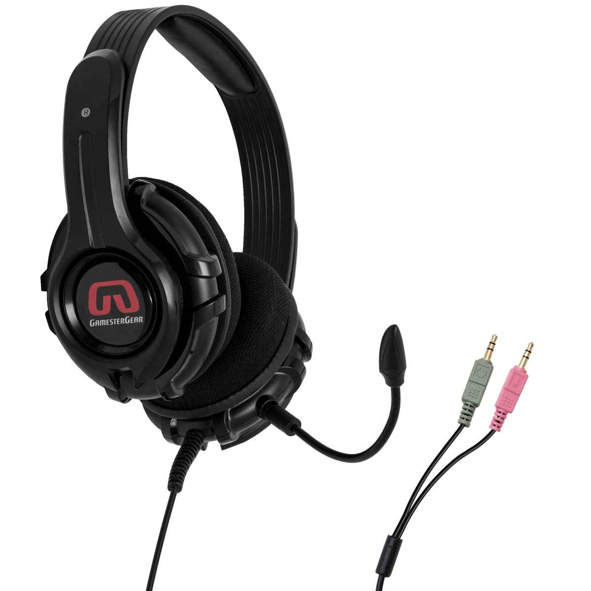GamesterGear Cruiser PC200-B PC Stereo Gaming Headset with Detachable Mic Twin 3.5mm Plug OG-AUD63097