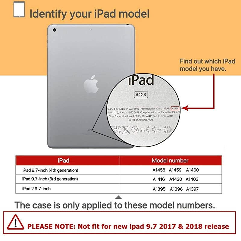 Kids Case for 97 iPad 2 3 4 Old Model Light Weight Shock Proof Convertible Handle Stand Kids Friendly for iPad 2 iPad 3rd Generation iPad 4th Generation Tablet Purple