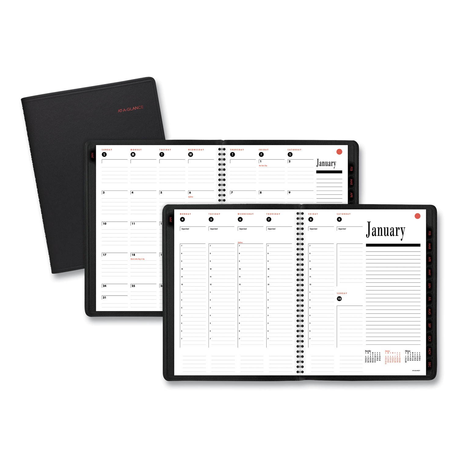 AT-A-GLANCE 800 Range Weekly/Monthly Appointment Book 11 x 8.25 White 2021