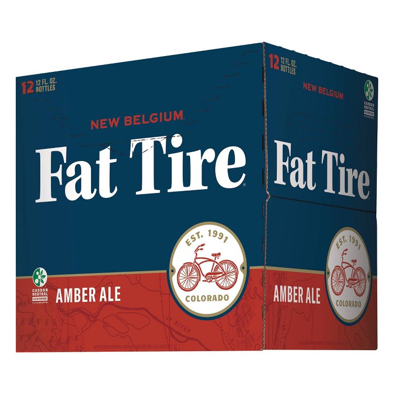 New Belgium Fat Tire Amber Ale Beer - 12pk/12 fl oz Bottles