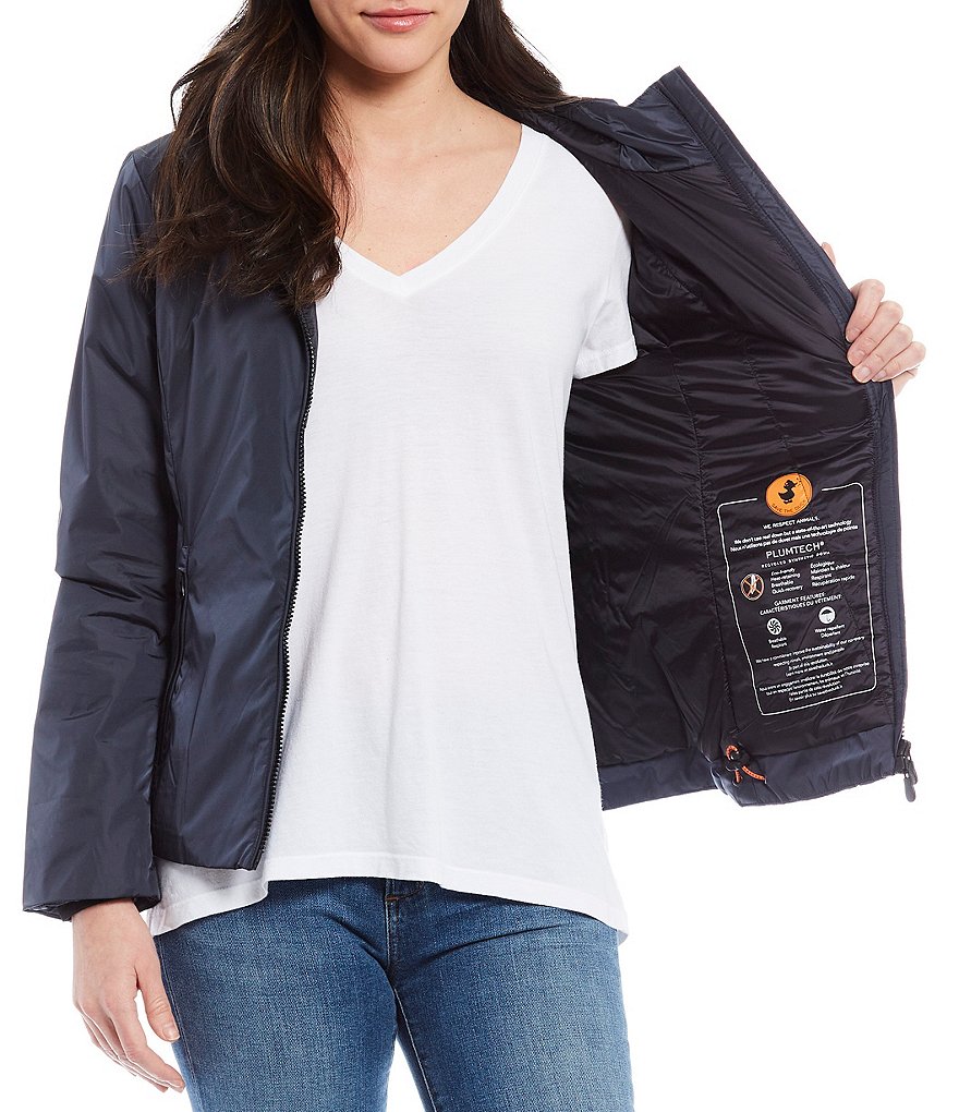 Save The Duck Emily Packable Hooded Rain Jacket