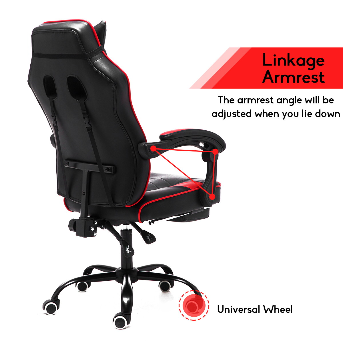 High Back Racing Gaming Chair Computer Desk Chair Adjustable Swivel Office Chair