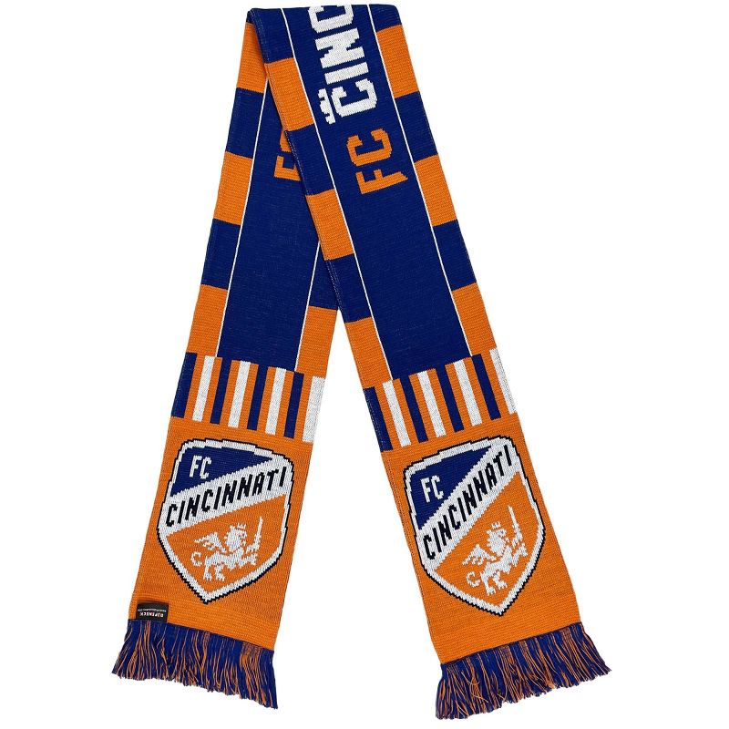 MLS FC Cincinnati Wordmark Bars Scarf