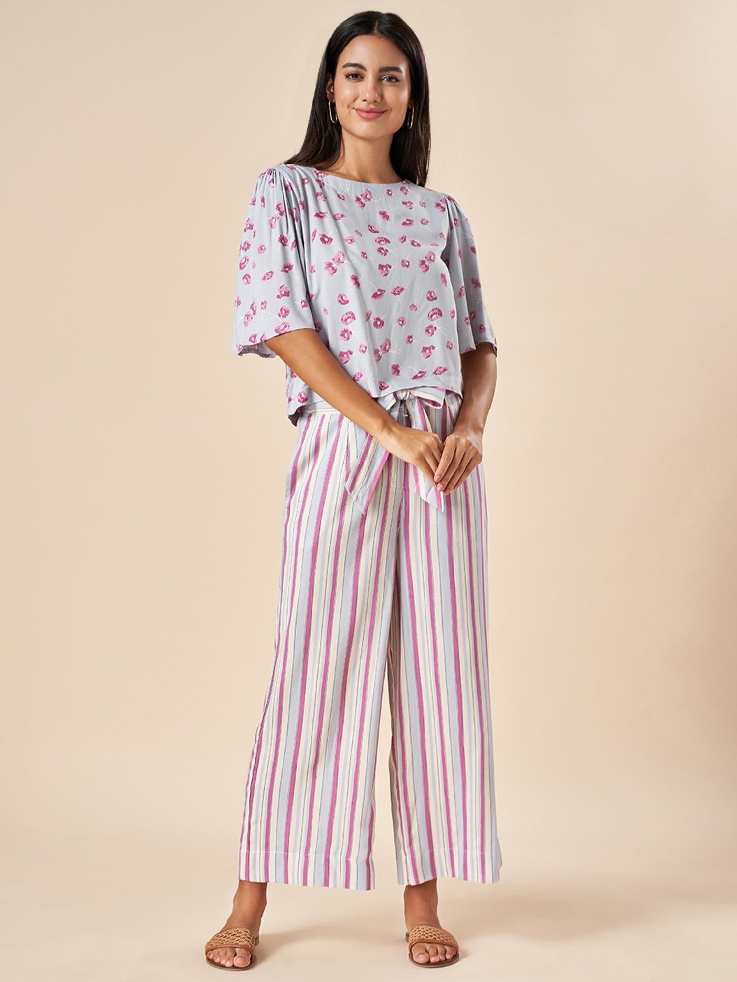 Akkriti by Pantaloons Blue Printed Top