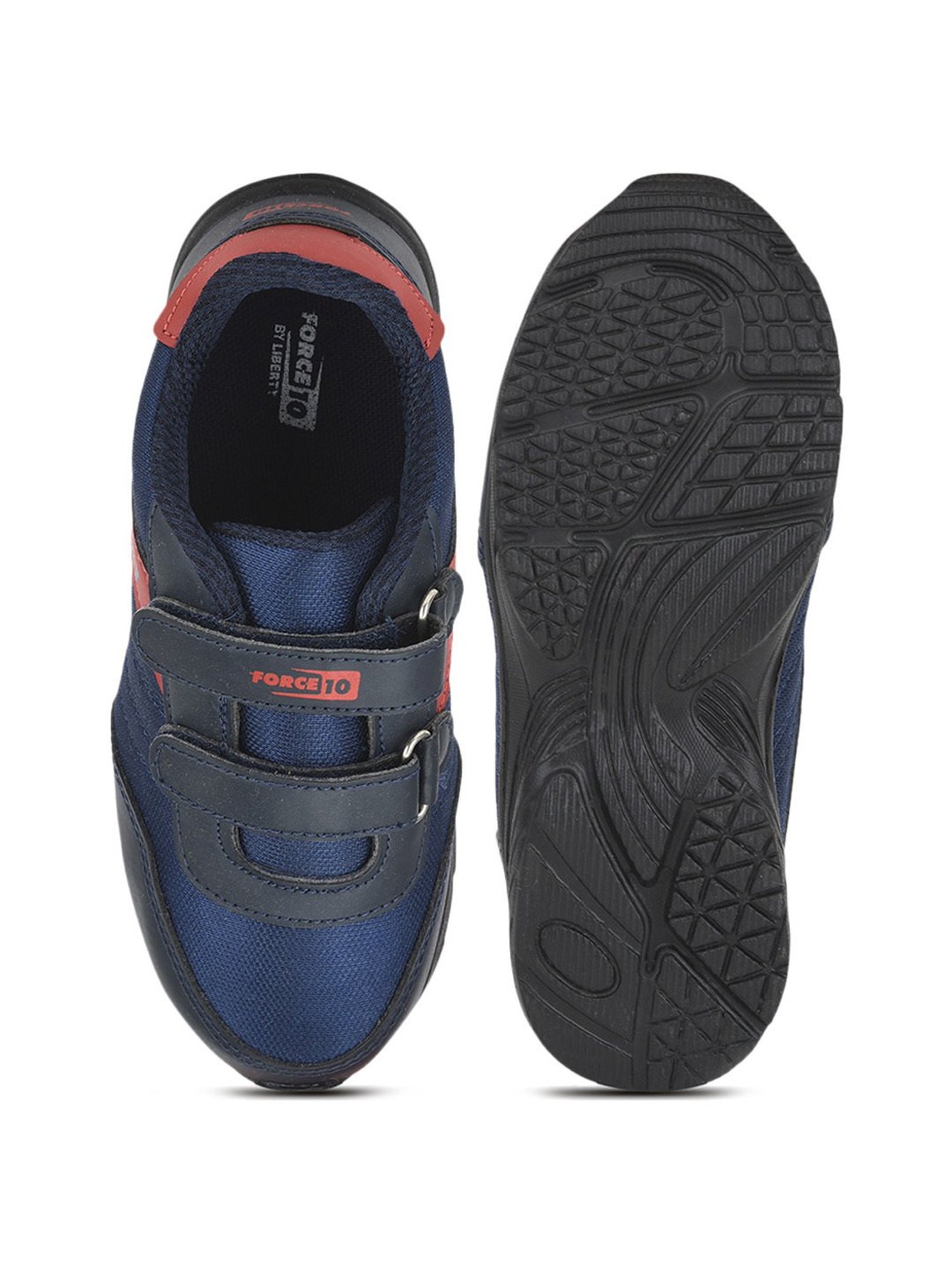 Liberty Kids Blue & Red Velcro Shoes