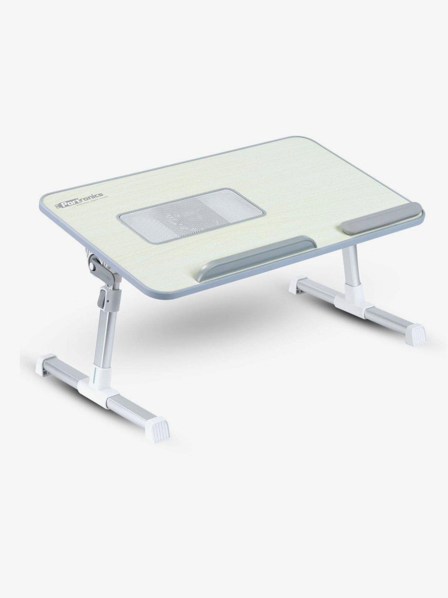 Portronics My Buddy + POR-704 Portable Laptop Stand with Cooling Fan (Grey)