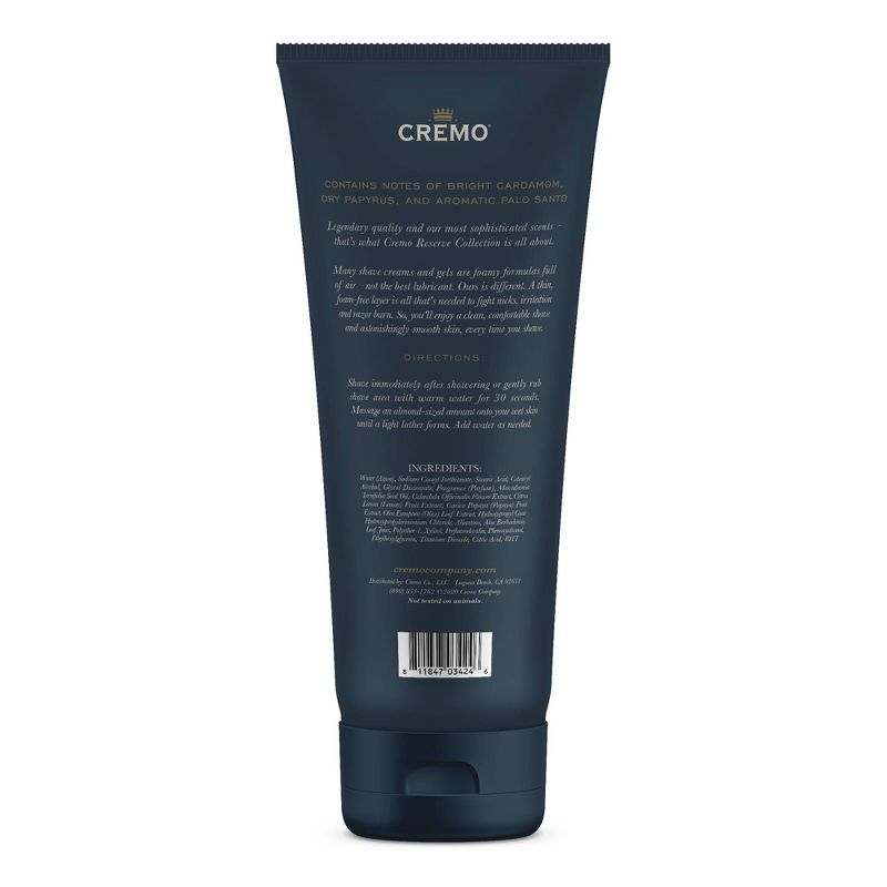 Cremo Palo Santo Reserve Collection Shave Cream - 6oz