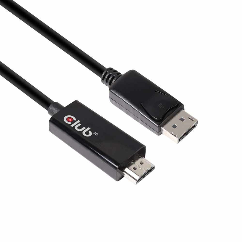 Club3D CAC-1082 DisplayPort 1.4 to HDMI 2.0b HDR Cable Male/Male 2m/6.56 ft.
