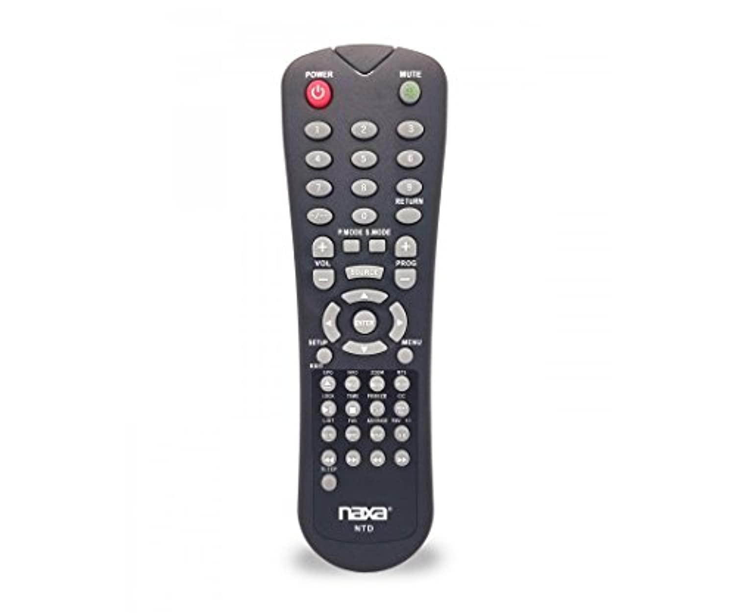naxa original replacement remote control for naxa nt and ntd model 12 volt tvs and tv/dvd combo players