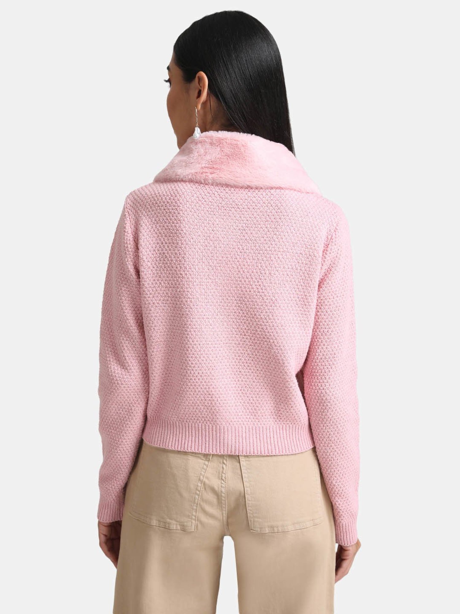 Kazo Cardian With Fur Collar