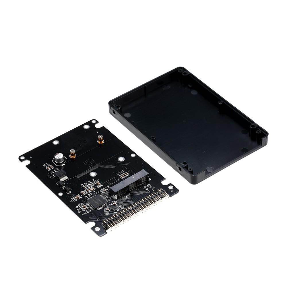 mSATA to 2.5" 44PIN PATA/IDE SSD HDD mSATA to PATA Converter Adapter Enclosure  (Case Included)