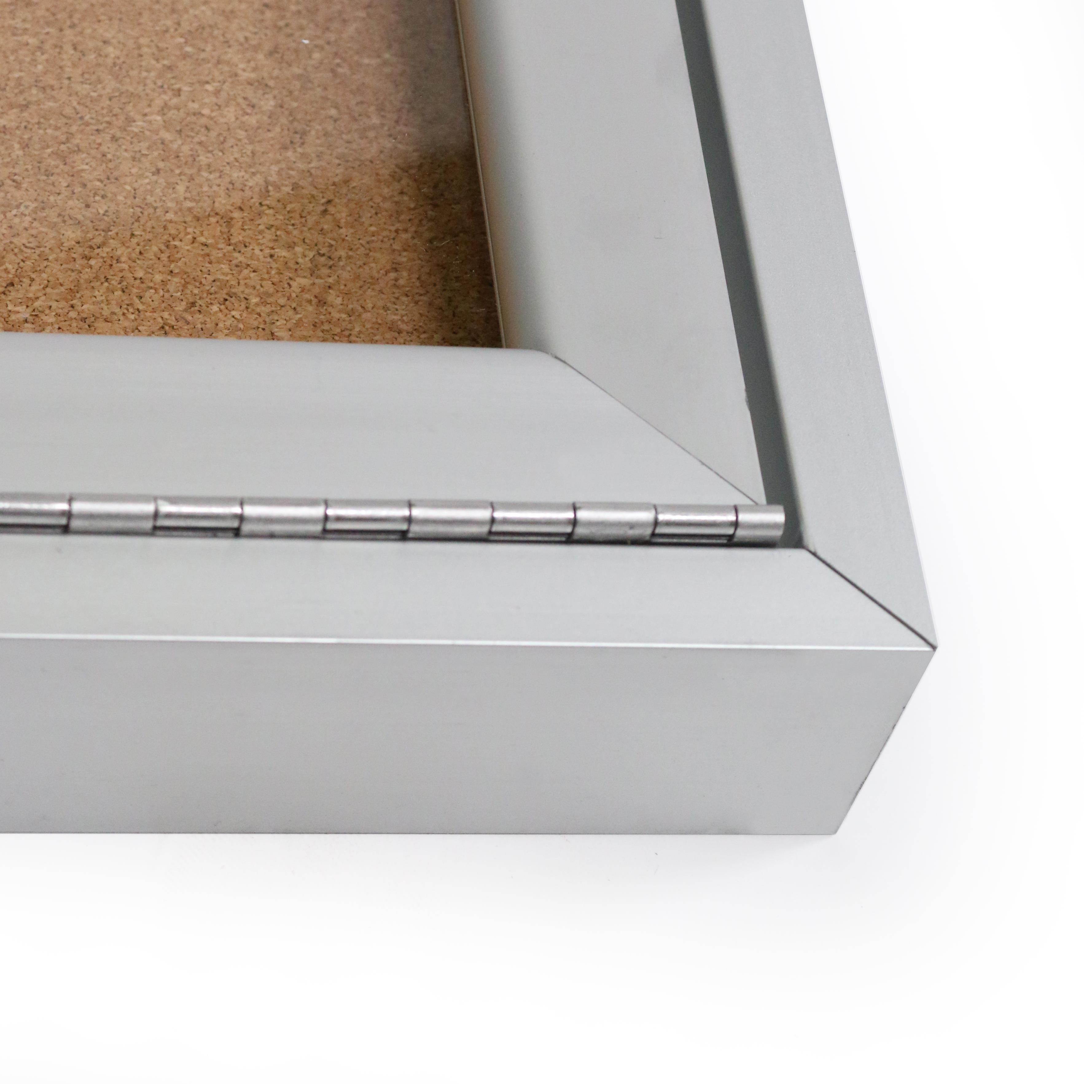 GHENT PA12418K Enclosed Cork Bulletin Board 24x18 In., 1 Door