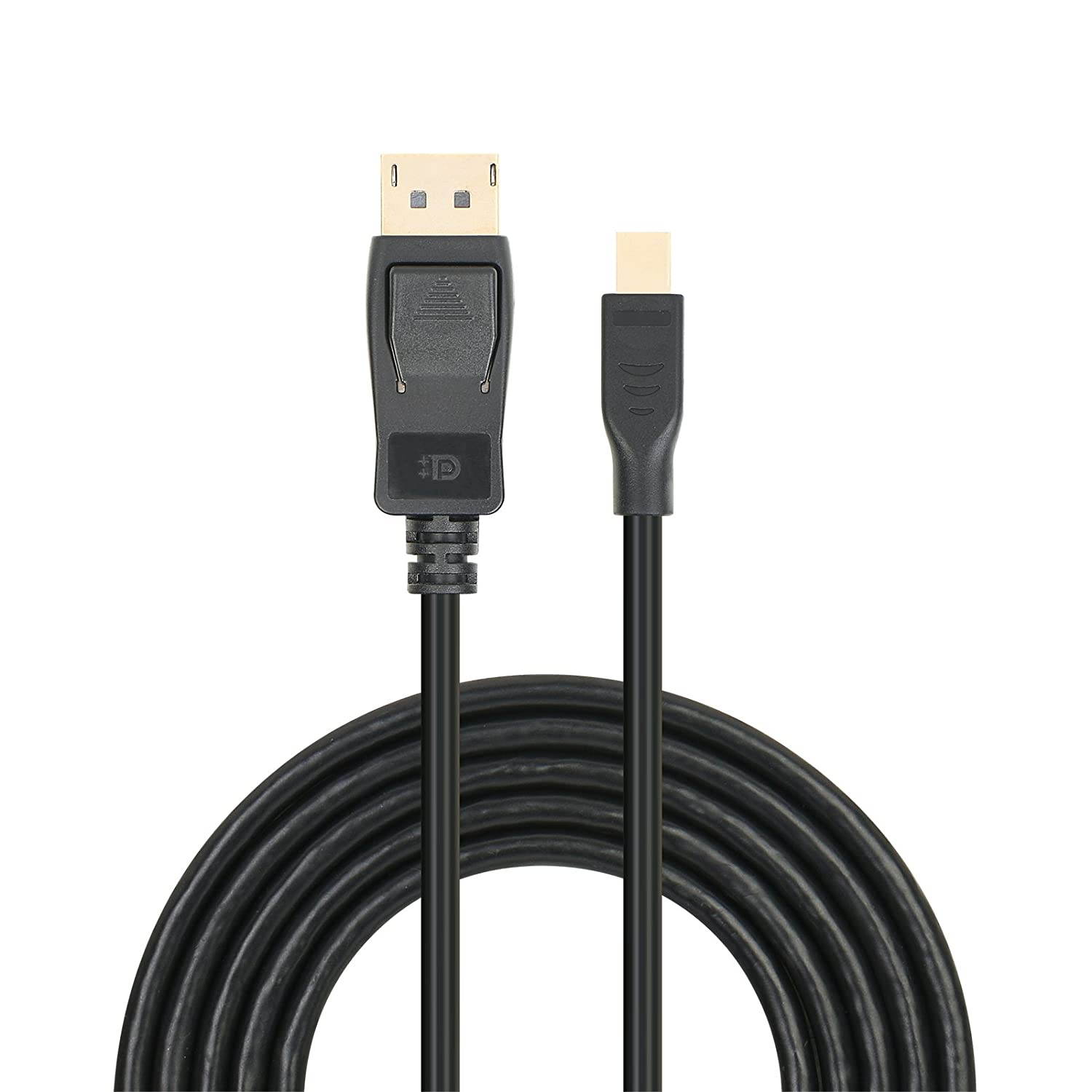 Mini DisplayPort to DisplayPort 4.5ft Cable - Benfei (2K@165Hz, 2K@144Hz, 4K@60Hz) Mini DP to Display Port 1.3 High Speed Cable for PC, Laptop, TV - Male to Male, Black