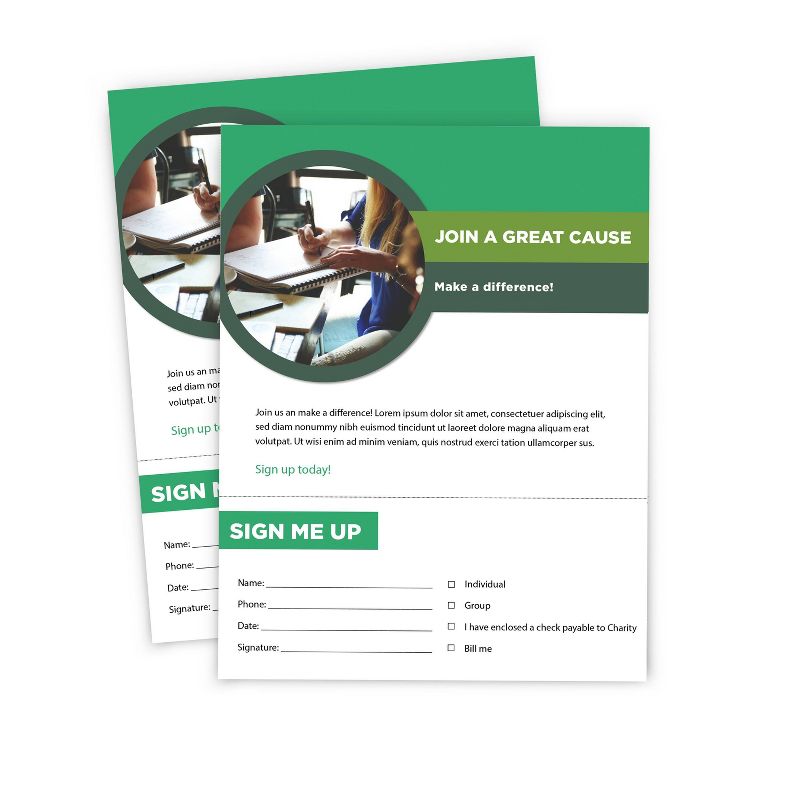 5pk 500 Sheets/Pack 20lb 3.66" From Bottom Perforated Paper 8.5"x11" White - PrintWorks