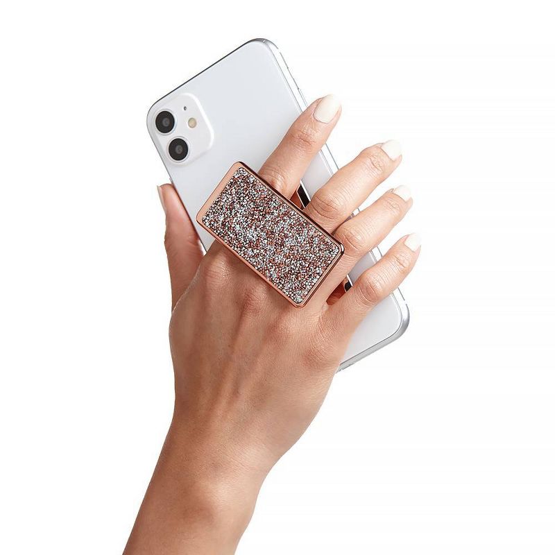 HANDLstick Phone Grip Crystal - Rose Gold/Silver