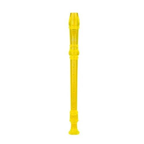 ravel transparent yellow recorder w/ cleaning rod & bag