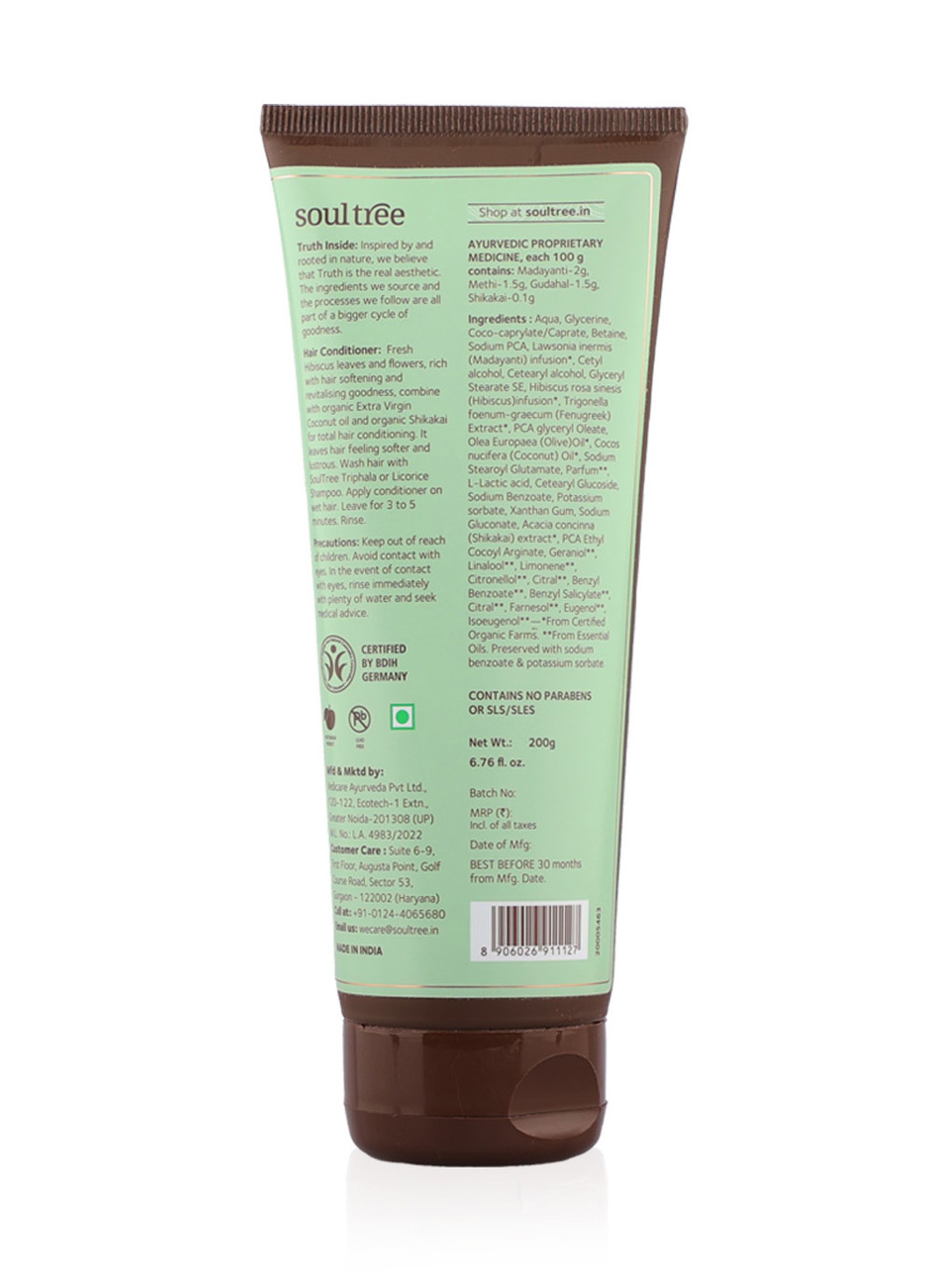 Soultree Hair Hibiscus & Henna Unisex Hair Conditioner - 200 gm