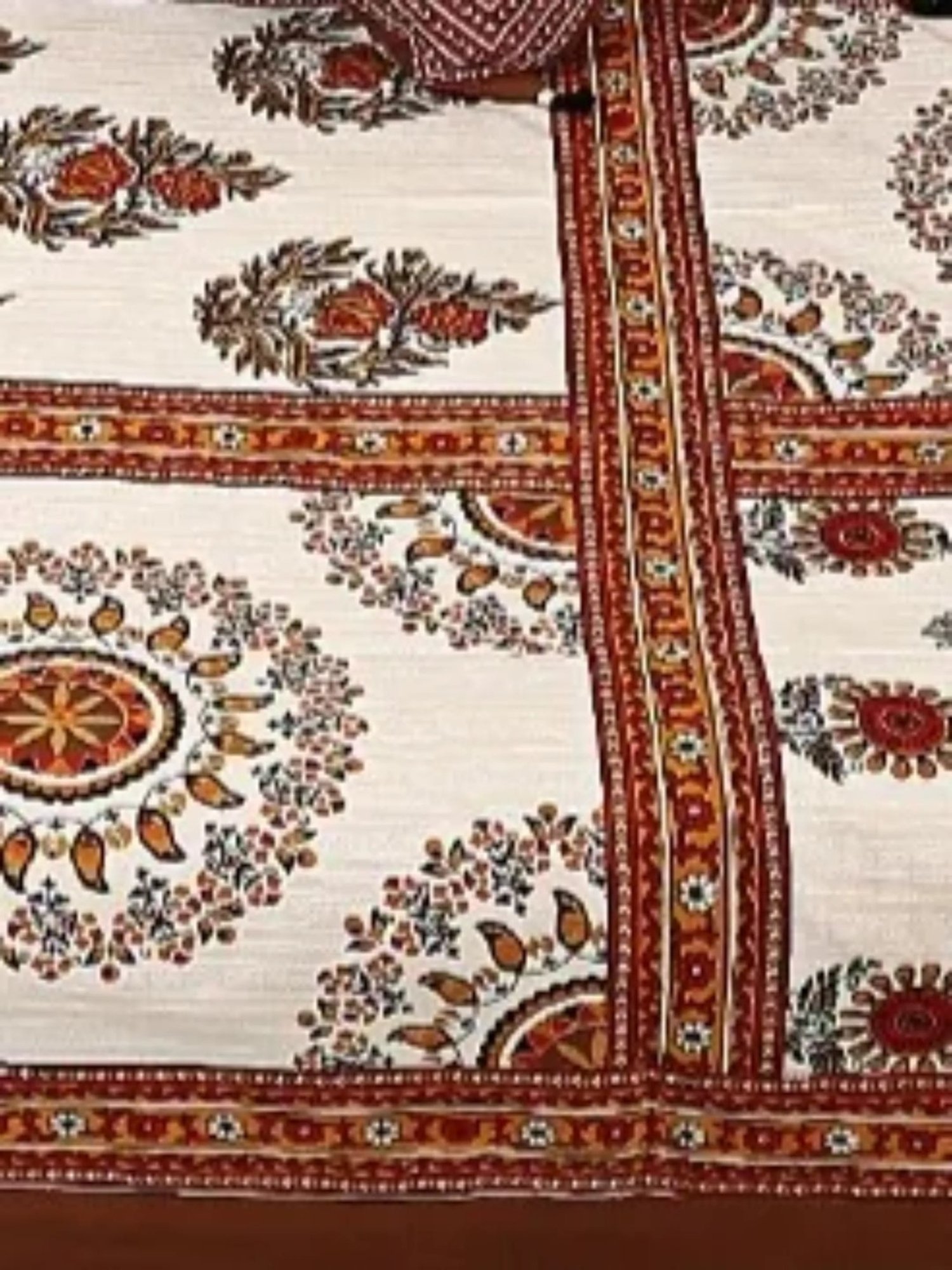 Living Roots Printed Grey 300 TC Cotton Single Diwan - Set of 8