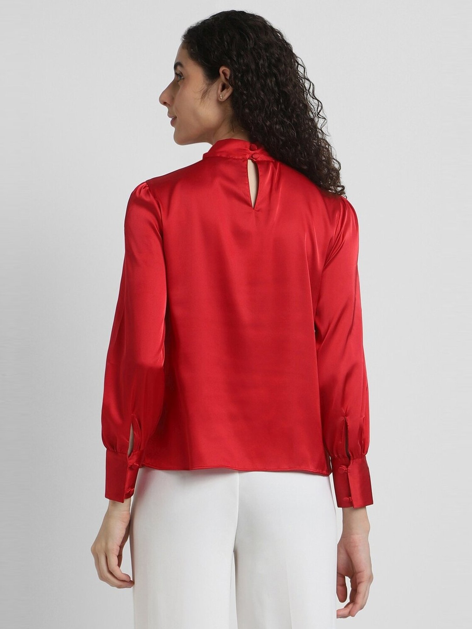 Allen Solly Red Regular Fit Top