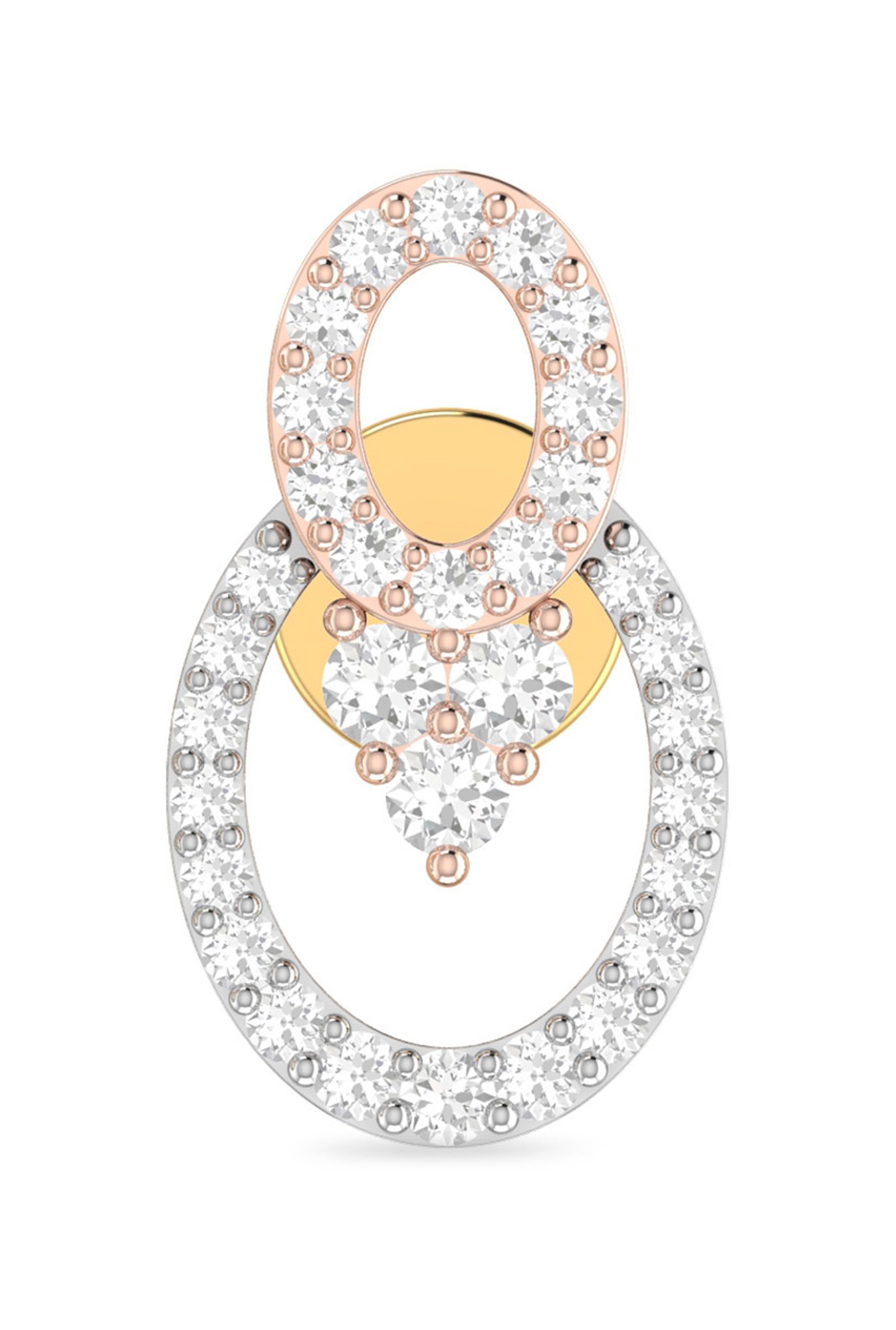 PC Jeweller Flinn 22 kt Gold Earrings