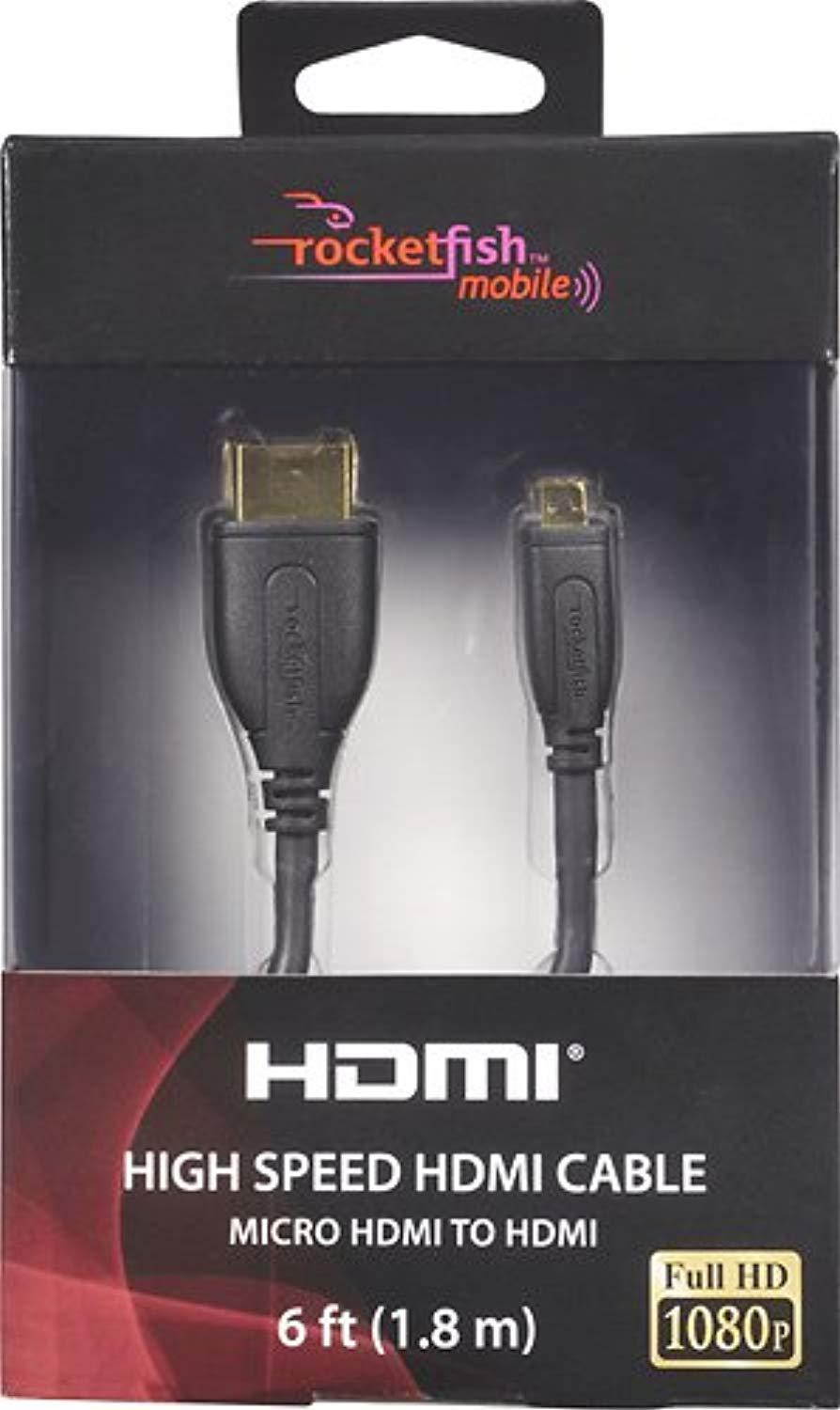 rocketfish rf-bd38 micro hdmi to hdmi 6ft cable