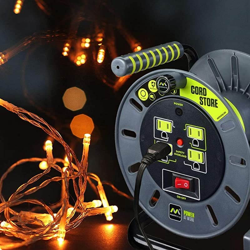 3ft Cord Lead with 4 Outlet Reel Only