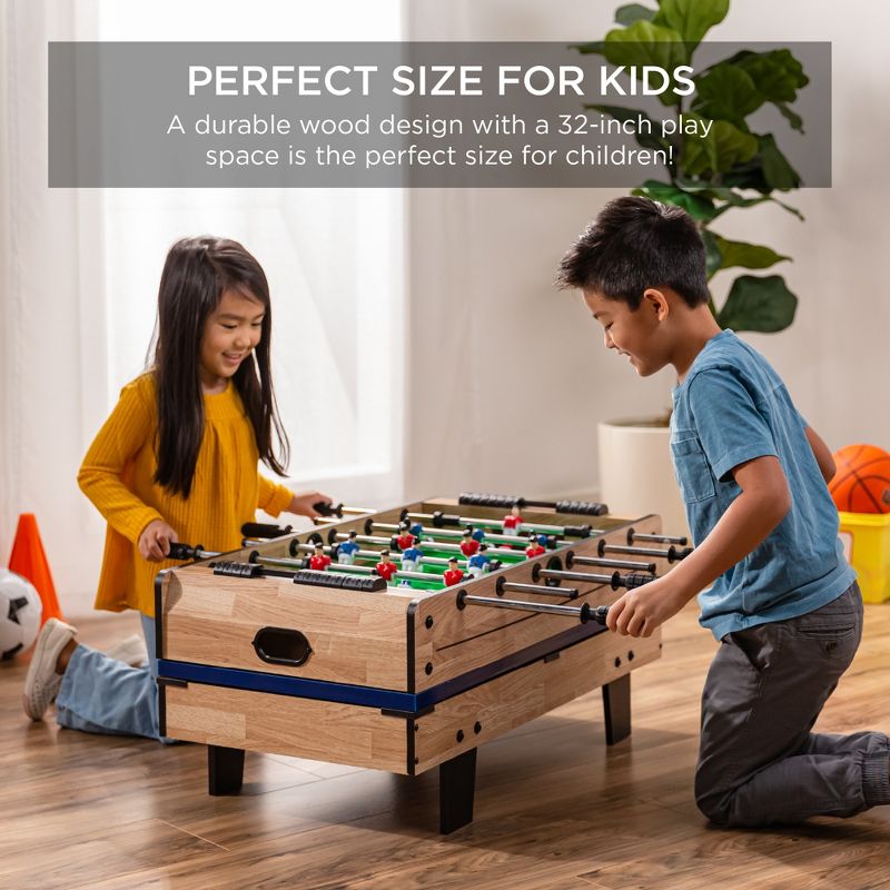 Best Choice Products 4-in-1 Multi Game Table, Childrens Arcade Set w/ Pool Billiards, Air Hockey, Foosball, Table Tennis
