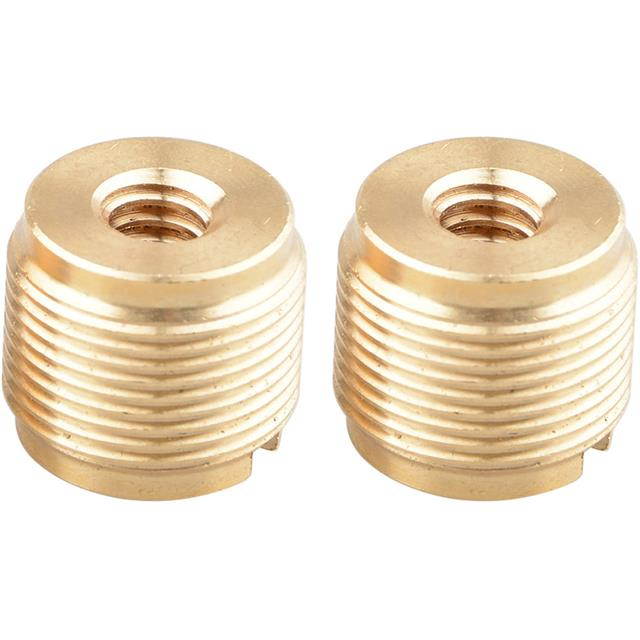 CAMVATE 1/4"-20 Female to 5/8"-27 Male Screw Adapter, 2-Pack #C1704