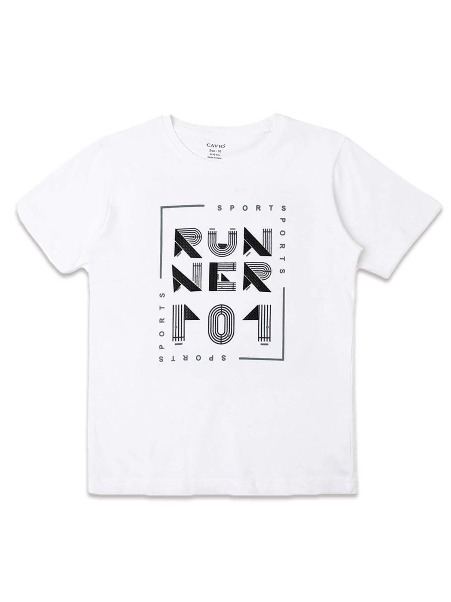 Cavio Kids Navy & White Cotton Printed Full Sleeves Shirt Set