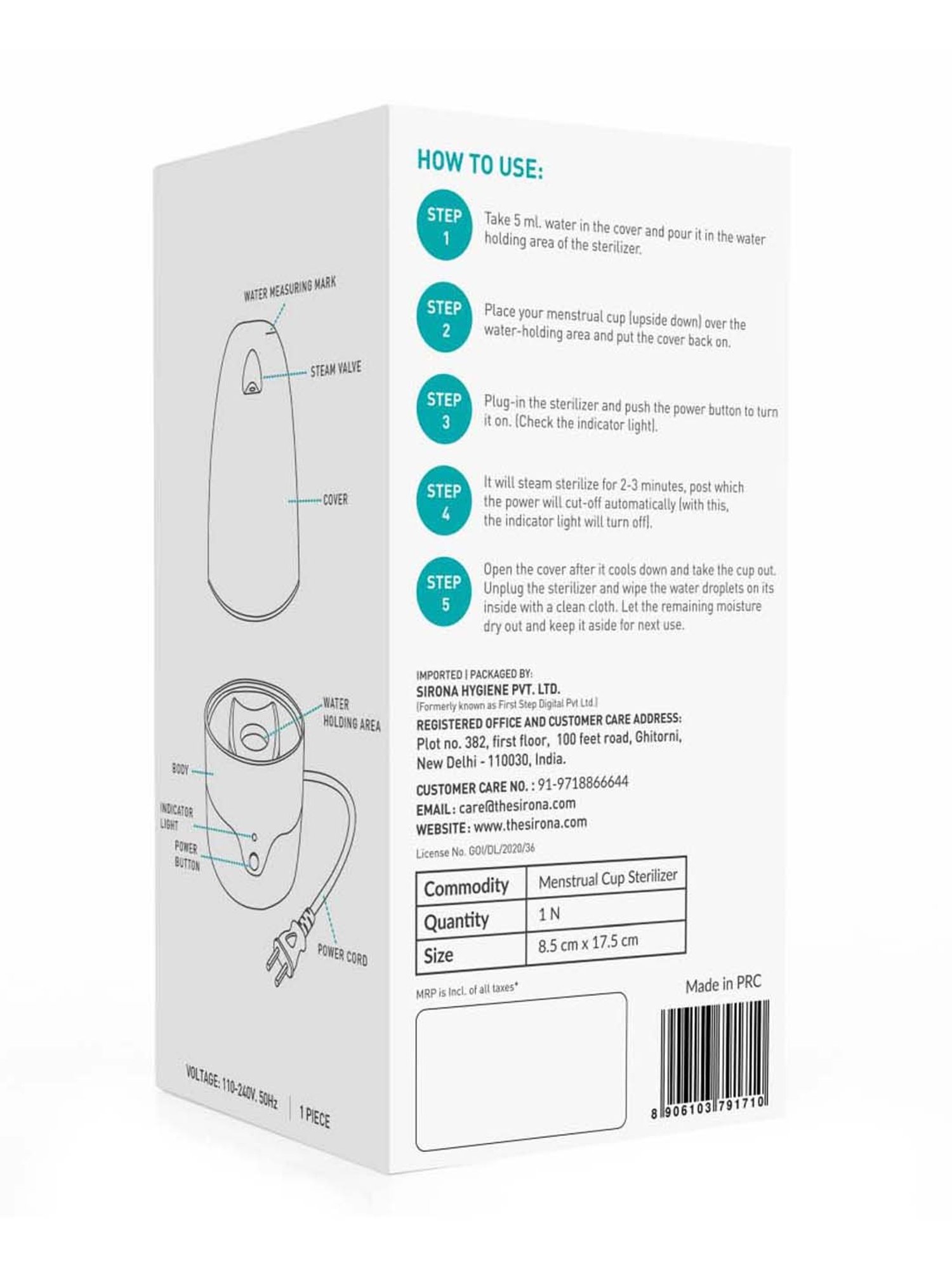 Namyaa Ultra Soft Medium Reusable Menstrual Cup - 50 gm