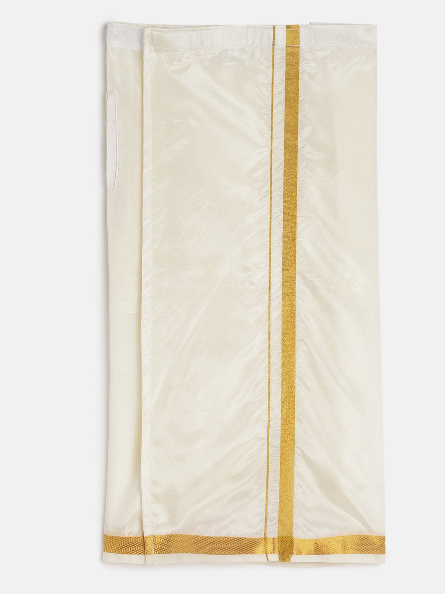 THANGAMAGAN Kids Olive & Cream Solid  Shirt,  Dhoti,  Towel With  Freebies Set