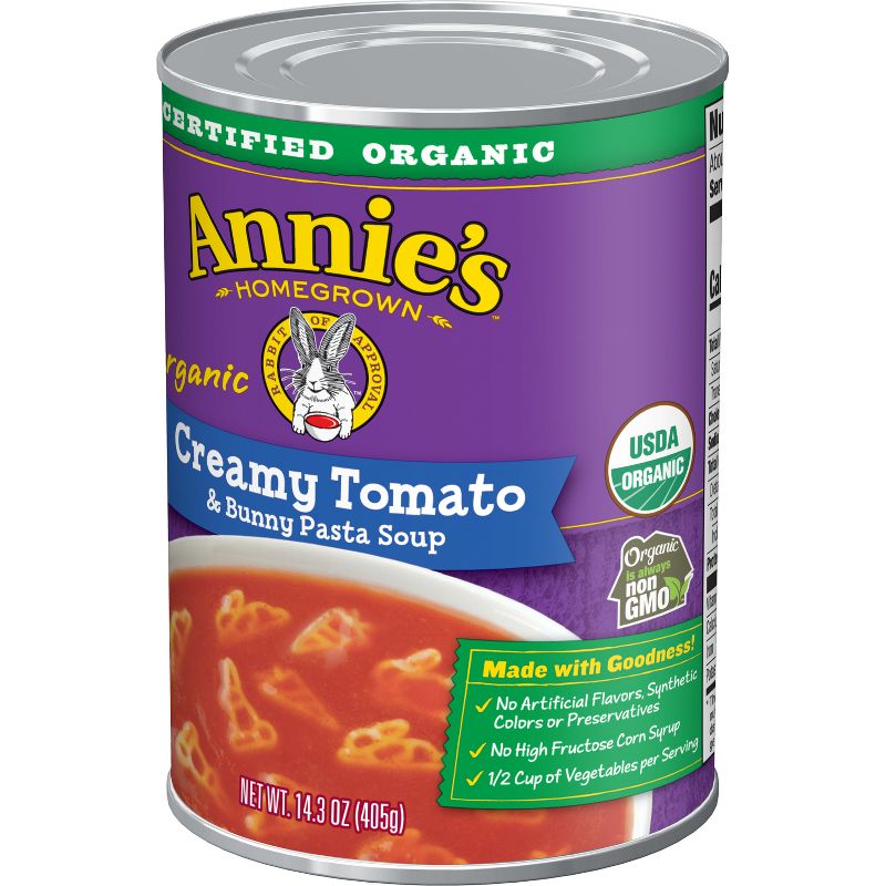 Annie's Organic Creamy Tomato Soup with Bunny Pasta - 14.3oz