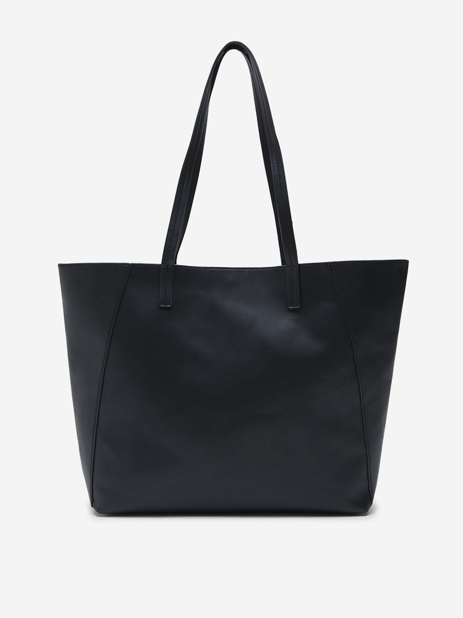 Call It Spring Black Combo Solid Large Tote Handbag