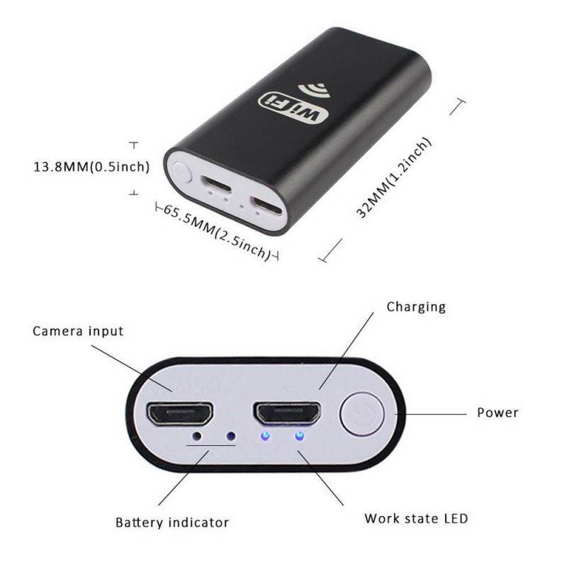 axGear Waterproof WiFI Inspection Camera Endoscope Snake Tube Cam 30Ft 10M For iPhone Android Windows PC Tablet